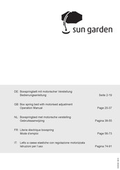 sun garden GM 65-5-G-87-69-Y-LH-B-E Operation Manual