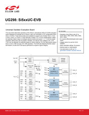 Silicon Laboratories Si5 UC-EVB Series Manual