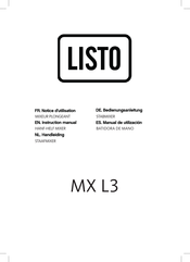 Listo MX L3 Instruction Manual