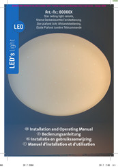 LED's light 80060X Installation And Operating Manual
