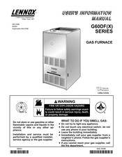 Lennox G60DF series User's Information Manual