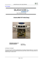 GUIDANCE MARINE Artemis Mk6 FAT Initial Setup Manual