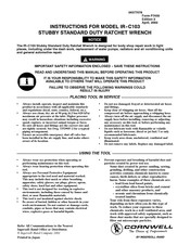 Cornwell Tools IR-C103 Instructions Manual