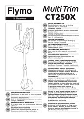 Electrolux Flymo MultiTrim CT250X Important Information Manual