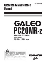 Komatsu Utility 15001 Operation & Maintenance Manual