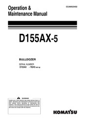 Komatsu Utility D155AX-5 Operation & Maintenance Manual