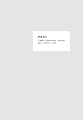 Advantech PCL-833 User Manual
