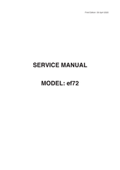 ELNA Elinita EF72 Service Manual