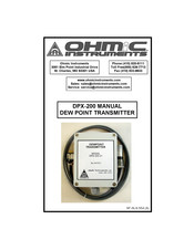 Ohmic instruments DPX-200 Manual