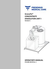 Fresenius Medical Care GranuFlo G89-290-09 Operator's Manual