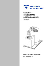Fresenius Medical Care GranuFlo 450385 Operator's Manual
