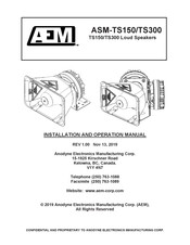 AEM ASM-TS300 Installation And Operation Manual