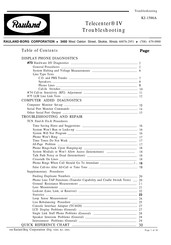 Rauland-Borg Telecenter IV Troubleshooting Manual