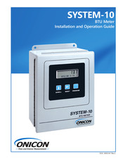 Siemens N2 MODBUS Onicon Model SYSTEM-10 BTU Meter Flowmeter for BACnet 