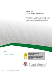 Lochinvar LAHP-5004LT Installation, Commissioning, User And Maintenance Instructions