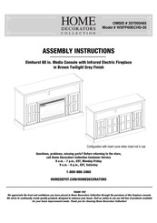 Home Decorators Collection Elmhurst WSFP60ECHD-20 Assembly Instructions Manual