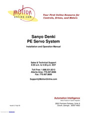 Sanyo Denki PE Series Installation And Operation Manual
