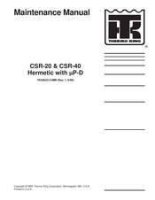 Thermo King CSR-20 Series Maintenance Manual