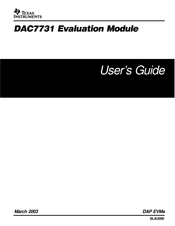 Texas Instruments DAC7731 User Manual