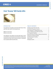 Cree XLamp MX3 Series Manual