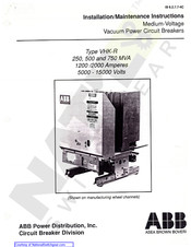 ABB VHK-R Installation & Maintenance Instructions Manual
