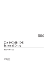 IBM Zip 100 MB IDE internal drive User Manual