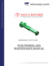 North Ridge Pumps NOVA ROTORS MN Series Functioning And Maintenance Manual