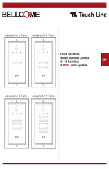 Bellcome Touch Line VPA.3SR03.BLBW04 User Manual