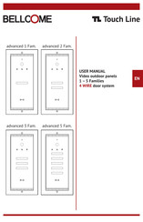 Bellcome Touch Line VPA.5FR03.BLB04 User Manual