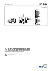 KSB RC-4R Instruction Manual