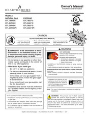 Hearth & Home CFL-24NG-C Owner's Manual