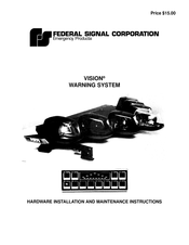 Federal Signal Corporation VISION Installation And Maintenance Instructions Manual