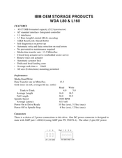 IBM WDA L80 Manual