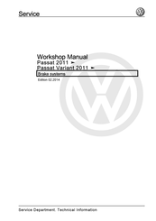 Volkswagen Passat 2011 Workshop Manual