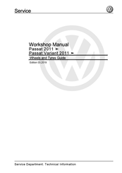 Volkswagen Passat 2011 Workshop Manual