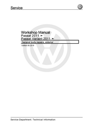 Volkswagen Passat 2011 Workshop Manual