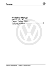 Volkswagen Passat 2011 Workshop Manual