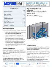 morse 278575 Operator's Manual