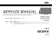 Sony X900E Series Service Manual