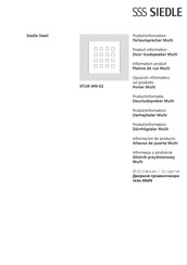 SSS Siedle Siedle Steel STLM 645-02 Product Information