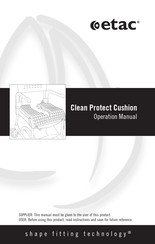 Etac Clean Protect Cushion Operation Manual