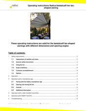 Radius Belalatus ten Operating Instructions Manual