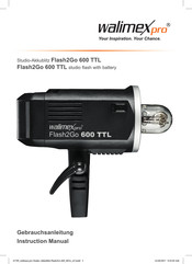 Walimex Pro Flash2Go 600 TTL Instruction Manual