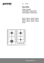 Gorenje BG3 A Series User Manual