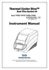 Takara Bio TP980 Instrument Manual