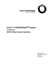 BELL LABS INNOVATIONS Lucent Technologies INTUITY CONVERSANT MAP/100 System Installation