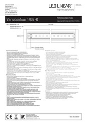 LED Linear 10000506-RAL9003-2m Installation Instructions Manual