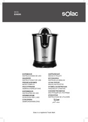 SOLAC EX6200 Instructions For Use Manual