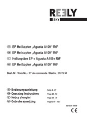 Reely Sky Agusta A109 RtF Operating Instructions Manual