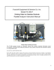 Foxcroft FX-300-F Instruction Manual